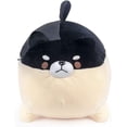 thumbnail image 3 of Auspicious Start - Almohada suave para perro de peluche Shiba Inu, juguete de peluche de anime Corgi, regalo para niños y niñas (negro, 15.7 pulgadas) Rojo Verde, 3 of 5
