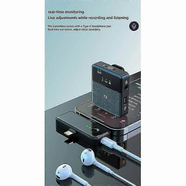 SX31 Wireless Lavalier Microphone for Camera Interview Live Recording for Phone Computer Sound Card