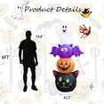 thumbnail image 3 of 6 FT Halloween Inflatables Outdoor Pumpkin Ghost Cat Lantern Bat Blow up Outdoor Halloween Inflatables Decorations with LED Light Built-in for Holiday Party Yard Decor, 3 of 8
