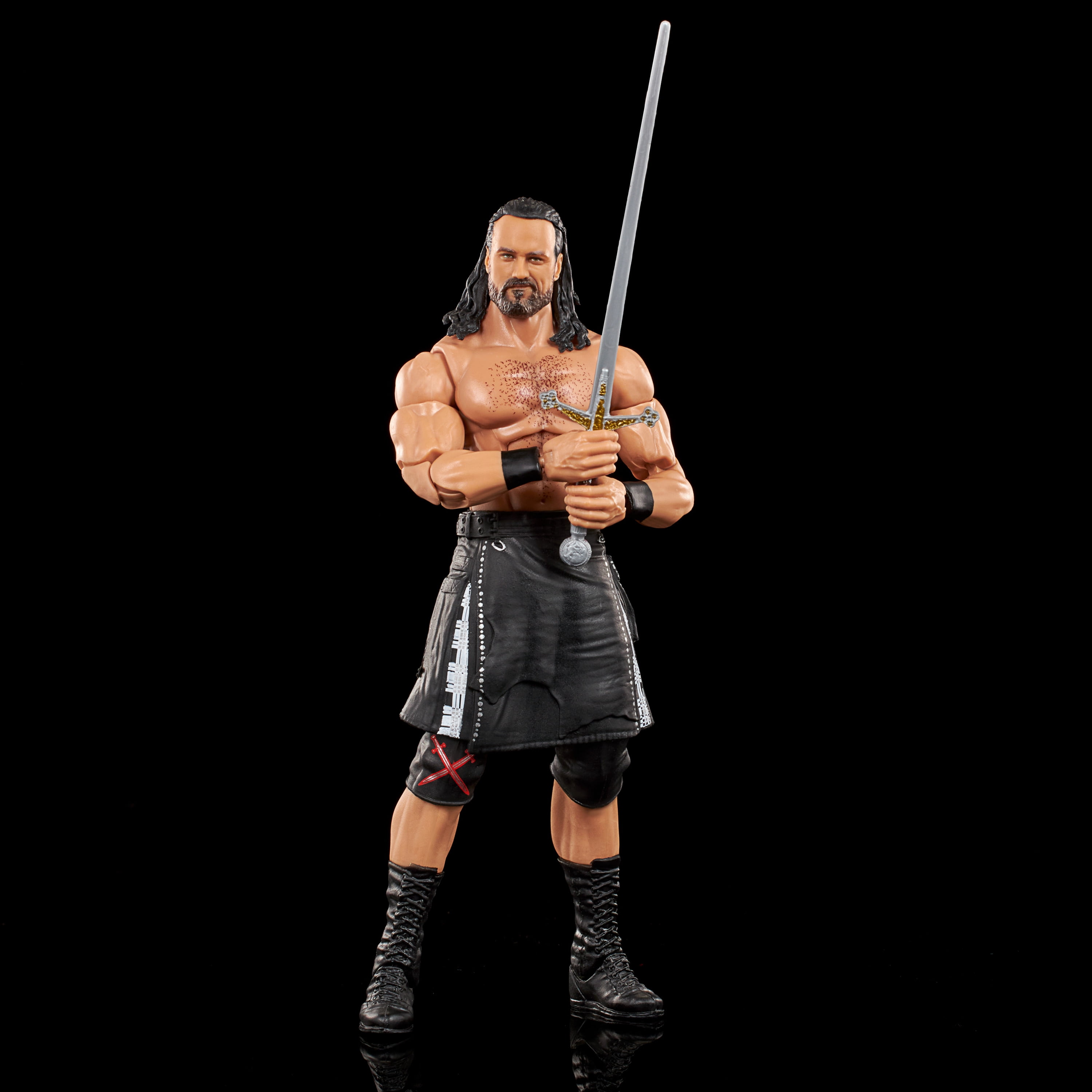 WWE Elite Poseable Action Figure Drew McIntyre with 25 Points of Articulation & Accessory