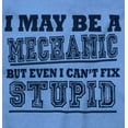 thumbnail image 2 of Mechanic Cant Fix Stupid Rude Honest Men's Long Sleeve Tee T Shirt Brisco Brands L, 2 of 6