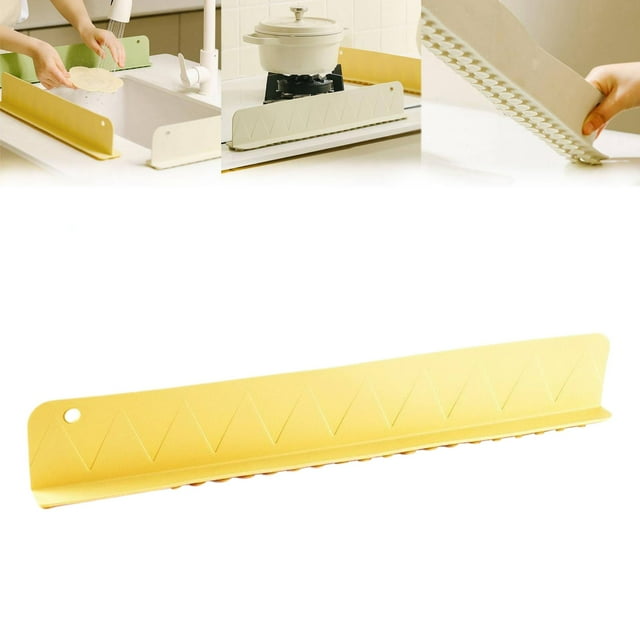 Kitchen Cleaning Appliances Kitchen And Bathroom Soft Silicone Water Retaining Board Silicone Guards With Strong Suction Cup Silicone Flume Baffle Water Barrier For Kitchen Anti Water