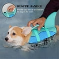 thumbnail image 2 of HQREA Adjustable Shark Dog Life Vest with Handle for Small Dog Swimming Boating, 2 of 6