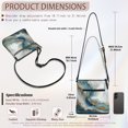 thumbnail image 7 of Tutolipy Gold Abstract Swirl Print PU Leather Crossbody Purse Women's Shoulder Crossbody Bag, Water-Resistant Lightweight Sling Bag Waterproof for Travel Daily, 7 of 7