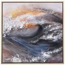 Empire Art Direct Tornado Textured Metallic Hand Painted Wall Art, 36" x 36" x 1.5", Ready to Hang