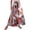 Pink, variant on Women's Boho Skirt Waisted Drawstring Pleated A Line Skirts Flowy Vacation Beach Long Skirts