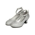 thumbnail image 5 of New Girl Little Angel Tasha-927E Glitter PU Rhinestone Ankle Strap Kiddie Heel, 5 of 5