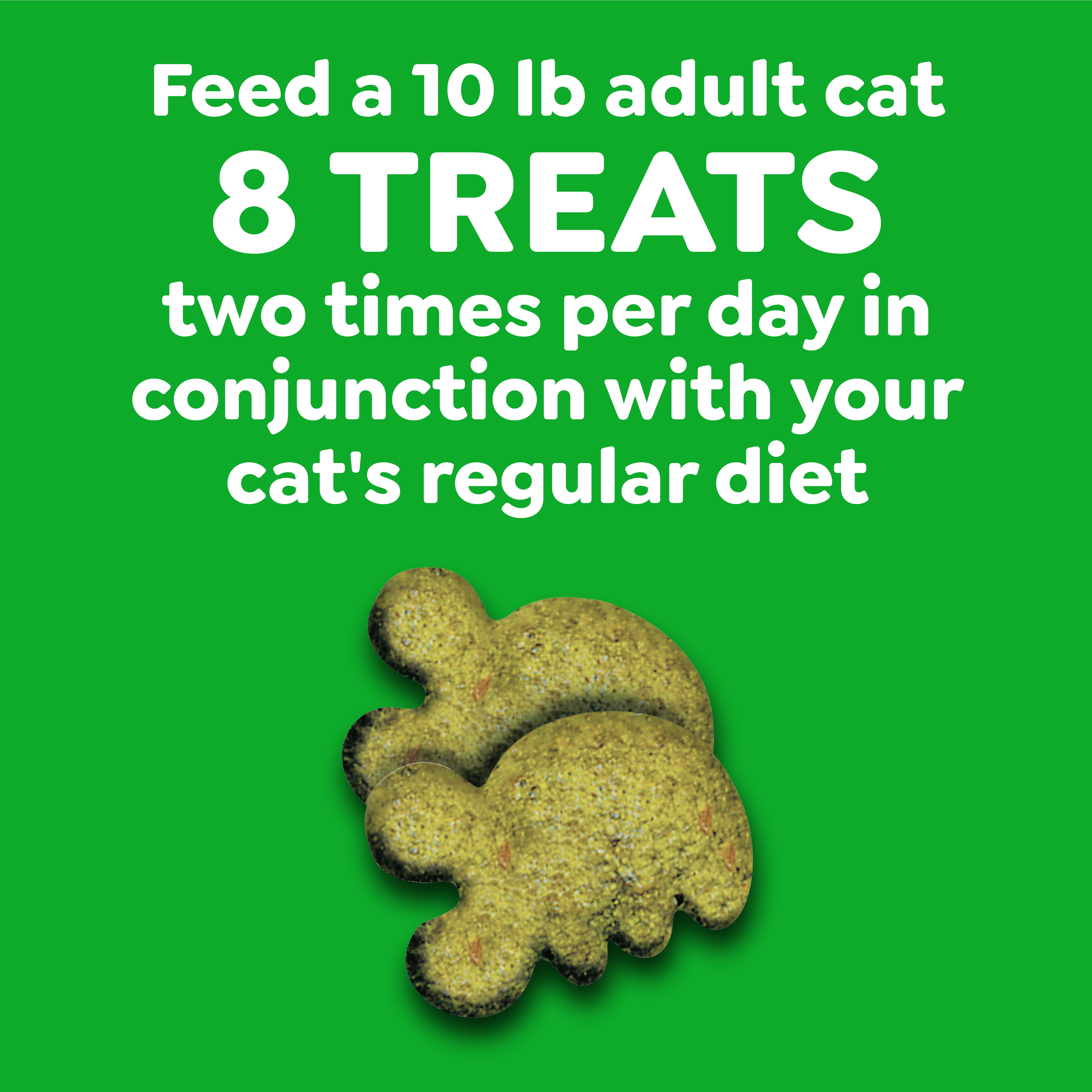 (10 pack) Greenies Feline Savory Salmonflavor Adult Natural Dental Cat Treats, 4.6 Oz Pouch