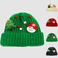 thumbnail image 4 of Lovskoo Novelty Green Santa Hat Adults Women and Men Knit Hat New Year Festival Fashion Casual Christmas Hat Green, 4 of 4