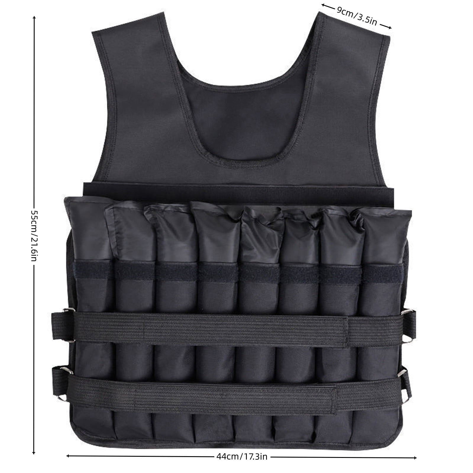 Fitness & Yoga Adjustable Weighted Vest for Full Body Training for Running Jogging Walking and Exercise