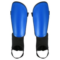 Soccer Shin Guards, Soccer Shin Pads EVA Cushion with Ankle Protection Youth Adults XL Size Dark Blue