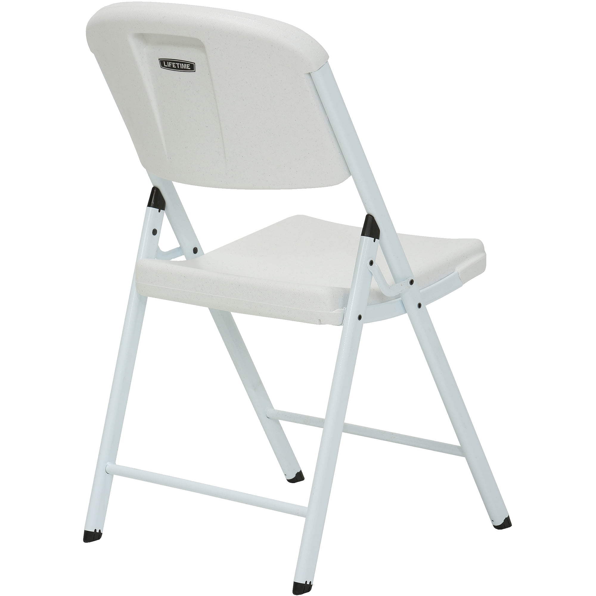 Lifetime Folding Chair, Indoor/Outdoor Commercial, White Granite, Adult  Sized, Set of 4 (80359) 