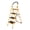 Ginger, variant on 3-Step Folding Ladder w/ Handrail - 330lb Capacity Home Step Stool, 38" Height, Anti-Slip Black & White for Kitchen, Garage (25.9x18.3")