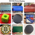thumbnail image 2 of wqlpp-for Bambu A1 Mini 3D Printer Build Plate Carbon Fiber PET + Textured PEI, 184x184mm Spring Steel Plate Double-Sided Smooth/Textured Flexible Hotbed Removable Build Surface Platform Mat, 2 of 4