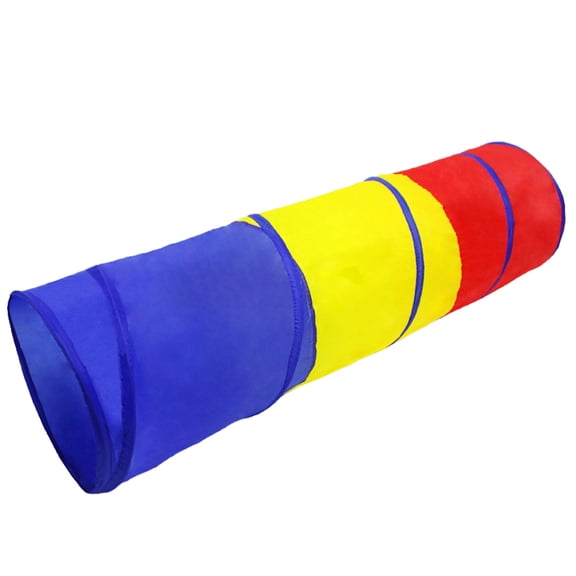 KONTONTY Kids Toy Tunnel Tube for Crawling and Play, Portable Polyester Fabric Indoor Activity Playhouse