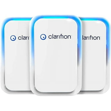 Clarifion Air Ionizers for Home (3 Pack) - Negative Ion Generator, Portable Air Cleanser for Dust, Odors, Smoke, Allergens