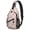Princess and Unicorn Pink Pattern, variant on Princess and Castle Black Pattern Sling Backpack, Unisex Cycling Crossbody Bag with Side Mesh Pockets, Adjustable Ambidextrous Strap Gift Ideas for Travel Shopping Commuting