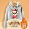 thumbnail image 2 of Long Sleeved Fawn Print Loose Hoodie, 2 of 4