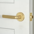 thumbnail image 4 of Viaggio Clomhmbll_Prv_238_Rh Circolo Hammered Right Handed Solid Brass Privacy Door Lever, 4 of 7