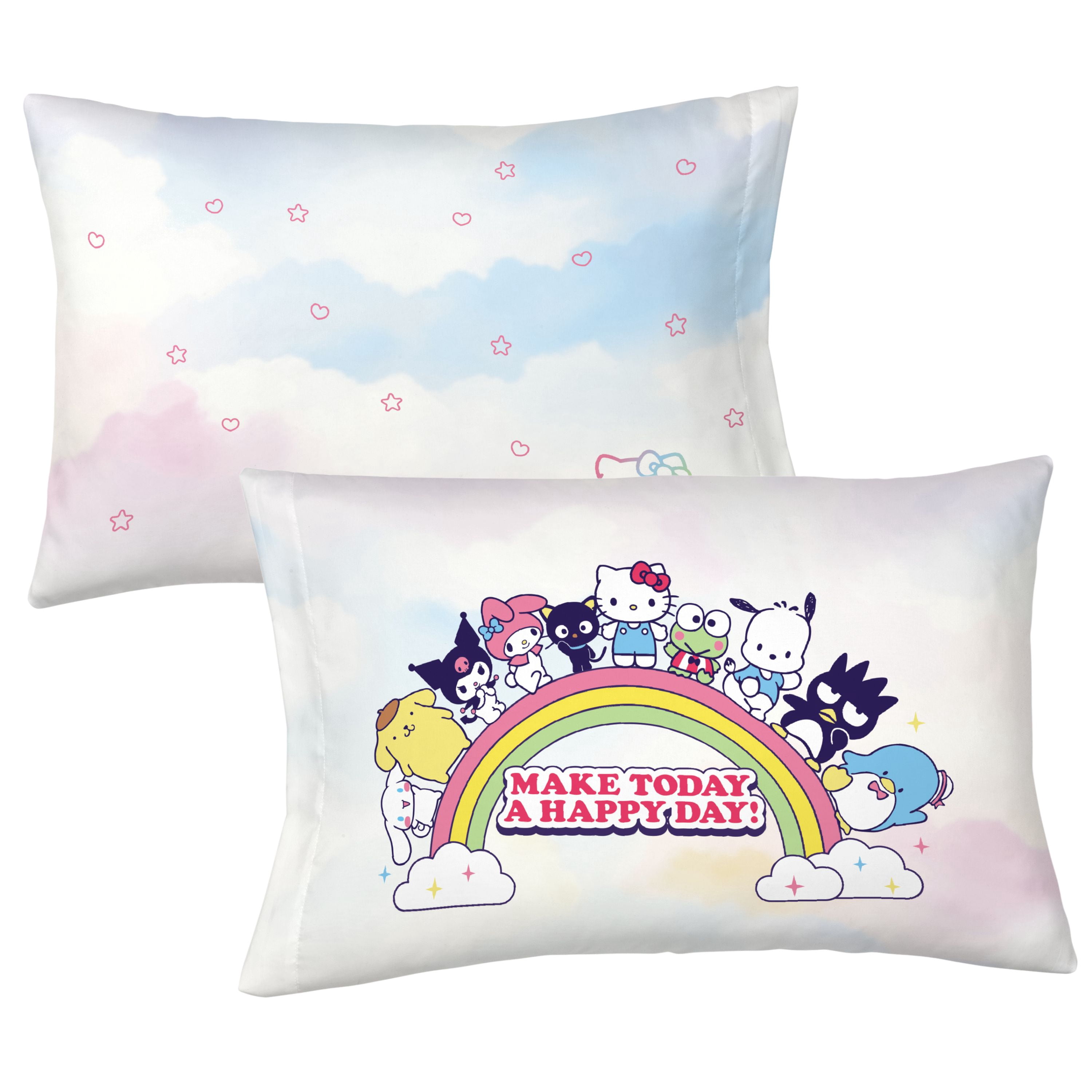 Hello Kitty and Friends Kids 4 Piece Reversible Comforter, Bed in a Bag, Twin