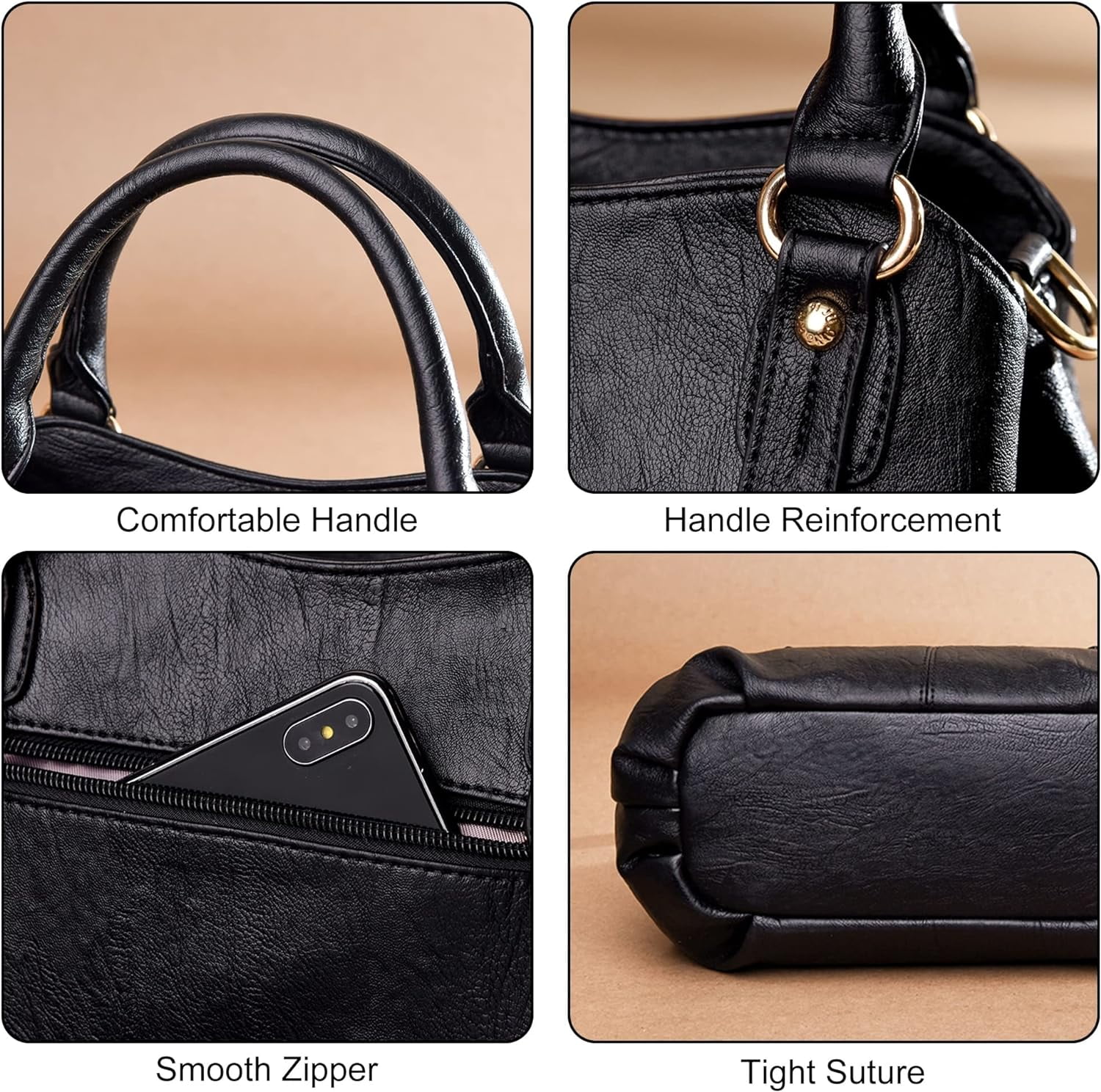 PU Leather Purses and Handbags for Women Hobo Shoulder Bag Ladies Crossbody Bags Purses and Handbags