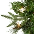 thumbnail image 5 of National Tree Company Pre-Lit Feel Real® Artificial Christmas Garland, Green, Colonial Fir, White Lights, Decorated With Pine Cones, Plug In, Christmas Collection, 9 Feet, 5 of 5