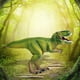 thumbnail image 4 of Figuras de acción de dinosaurio Tyrannosaurus Rex para cumpleaños Verde, 4 of 9
