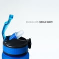 thumbnail image 2 of Botella motivacional de 1lt con popote plástico integrado azul Agua 1 HAPPY ME Botella Motivacional, 2 of 6