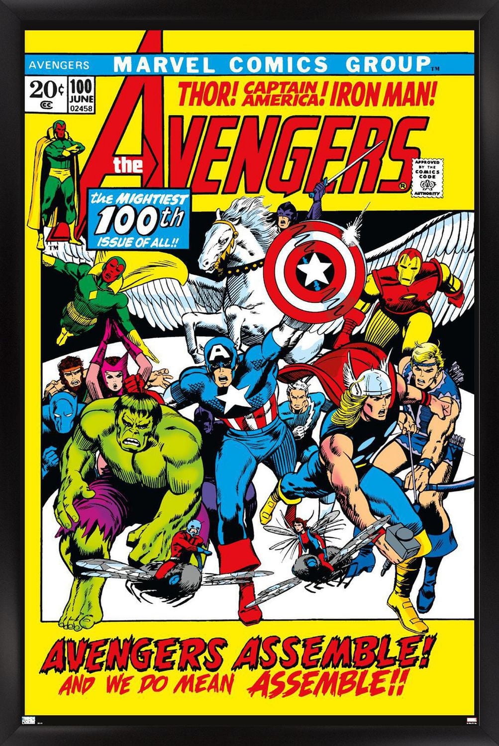 Marvel Comics - Avengers #100 Wall Poster, 22.375" x 34"