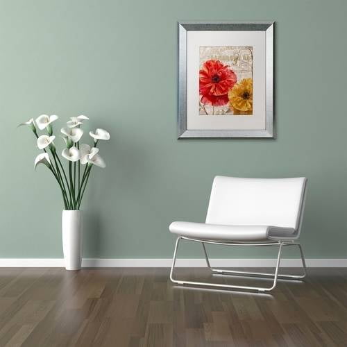 Trademark Fine Art "March" Canvas Art by Color Bakery White Matte, Silver Frame