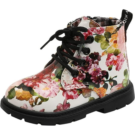 

QWZNDZGR Anti-Slip Sole Warm Winter Boots for Infant Girls Snow Boots Winter Shoes Fuzzy Boots Indoor Household Shoes