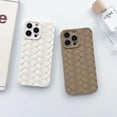 thumbnail image 4 of for iPhone Case Cute 3D Weave Plated Design Soft TPU Silicone Camera Screen Protect Bumper for Women Girls Slim Reinforced Shockproof (White,iPhone 14), 4 of 10