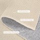 thumbnail image 3 of Alfombras Haperlare texturizadas lavables para pasillo, modernas alfombras de entrada de pelo corto para lavandería, alfombra beige neutra para interiores, 2'x6', 3 of 7