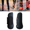 thumbnail image 3 of Botas de Tendón Sunnimix para Caballos Botas de Ejercicio Frontal Fetlock PU Cuero, 3 of 8