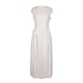 thumbnail image 4 of XIAOCHA Womens Summer Midi Satin Dress Mini Polka Dot Print Neck Cap Sleeve Waist Fitted Asymmetric Hem Party Dresses, 4 of 8
