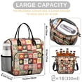 thumbnail image 5 of Pioneer Flower Floral Print Pattern Womens Lunch Box for Work,Insulated Large Lunch Bag,Leakproof Adult Lunch Bag for Work,Beach,Travel,Picnic,Camping, 5 of 6