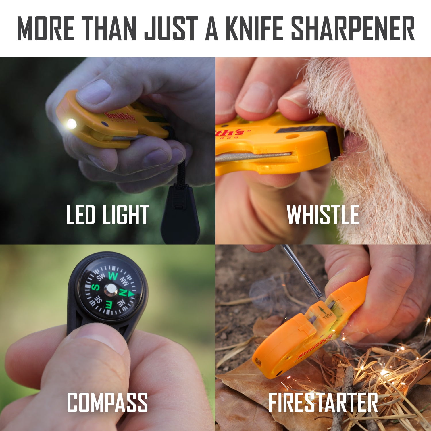 Smith's Pocket Pal X2 Knife Sharpener and Multi-Tool Polymer