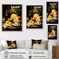 thumbnail image 4 of Designart "Food Cheese Painting Dot II" Food & Beverage Wall Decor, 4 of 5