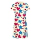 thumbnail image 4 of Puntoco Vestido De Cuello Redondo De Manga Corta Suelto Informal Estampado Del Día De La Independencia De Verano Para Mujer Amarillo Xl,Regalos Para Mujer Joven, 4 of 5