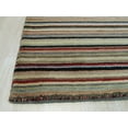 thumbnail image 2 of Tapis de Laine à Rayures Noires/rouges, 2 of 4