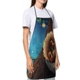 thumbnail image 4 of Pofeuu Squirrel Sleeping In Tree Print Aprons with Pockets, Cute Aprons for Kitchen, Cooking, Server, Barber, Chef Apron, 4 of 7