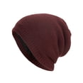 thumbnail image 2 of Mgmyaa Men's Star Patch Winter Beanie Hat Warm Knit Skull Cap Outdoor Cold Weather Headwear Unisex Casual Pullover Beanies, 2 of 9