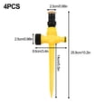thumbnail image 3 of Arroseur de Jardin Rotation 360° Système d'Irrigation Automatique Arrosage Pelouse Serre Arroseur Outils d'Irrigation au Sol, 3 of 8
