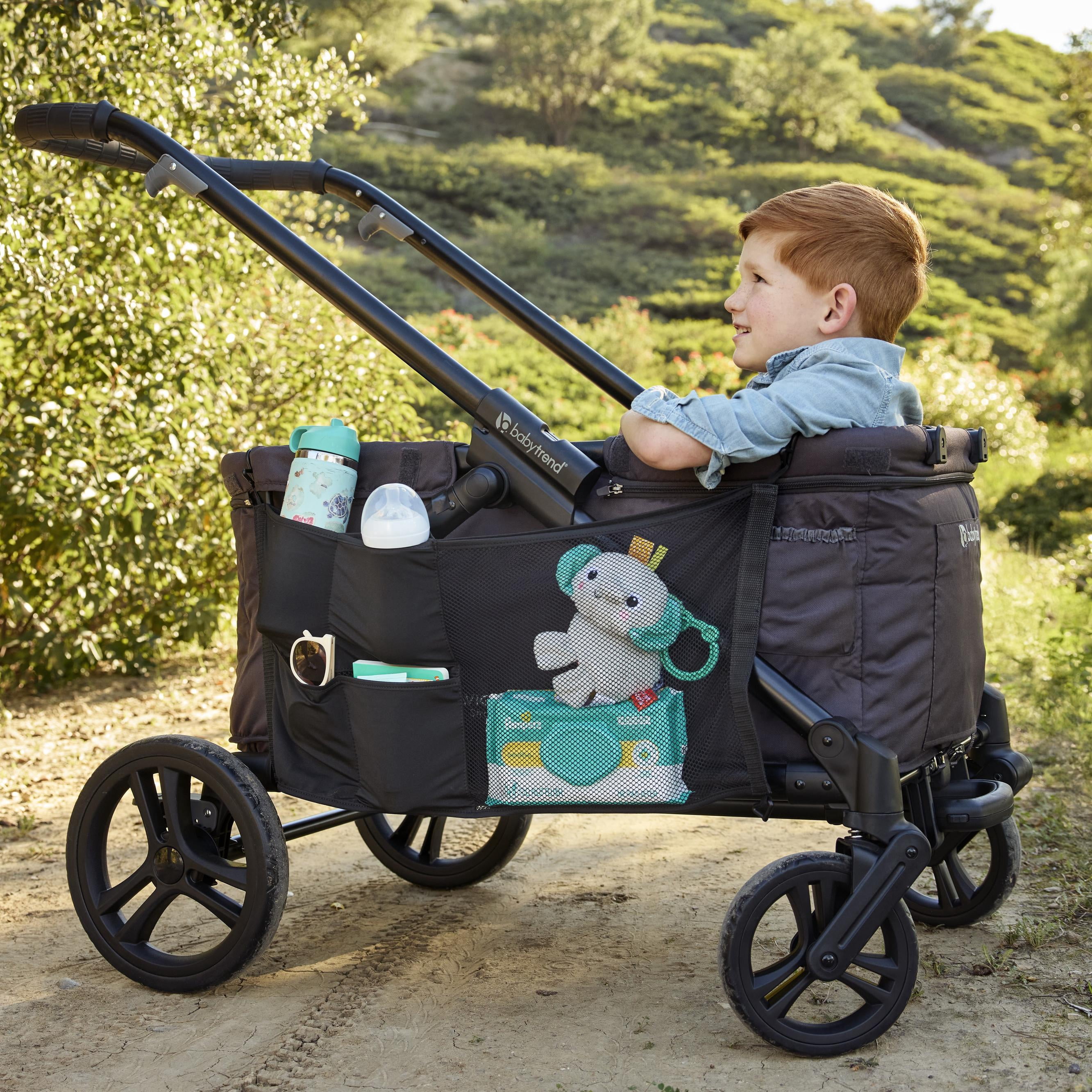 J.L. Childress Universal Stroller Wagon Organizer - Mesh with Storage Pockets, Stroller Accessories