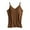 Brown, variant on WTXUE Tank Tops Sleeveless, Scoop Neck Cotton Spaghetti Straps Women's with Bra Pads Bra One Vest Camisole Top Solid | Casual for Women Brown L