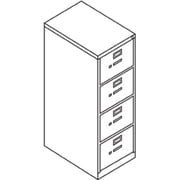 HON 4 Drawers Vertical Lockable Filing Cabinet, Gray, Legal-Size