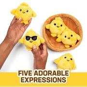 Emotional Support Pals Chickies by Relatable, 5 Chick Plush Toys with Carrying Basket, Cute Animal Plush Gift Set