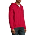 thumbnail image 3 of Hanes Men's and Big Men's Ecosmart Fleece Full Zip Hooded Jacket, up to Size 3XL, 3 of 6