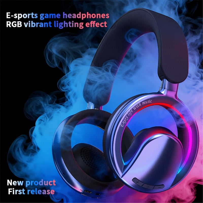 Smart Head Headphones Ears Microphone PC Gaming Headset Wireless Noise DJ Headphones Portable Bluetooth Noise Cancelling Headset
