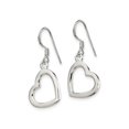 thumbnail image 2 of Sterling Silver Heart Dangle Post Earrings, 2 of 4